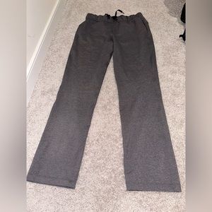 Lululemon Pants Womens 8 Gray On The Fly Pant Drawstring Elastic Waist Stretch